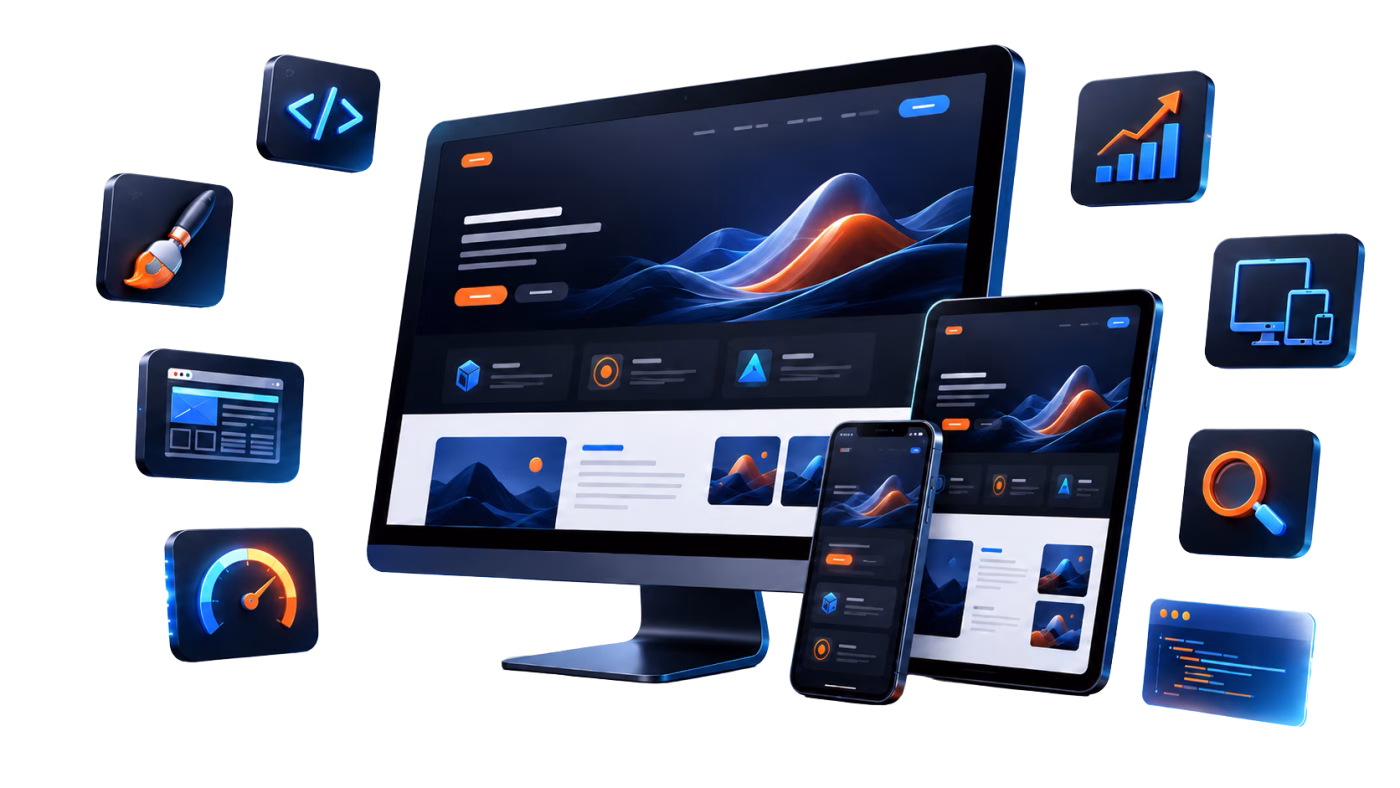 Web design hero image